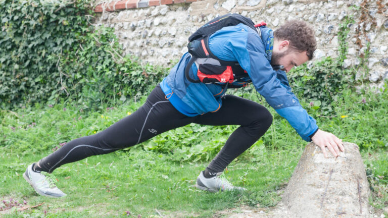Runner with cramp