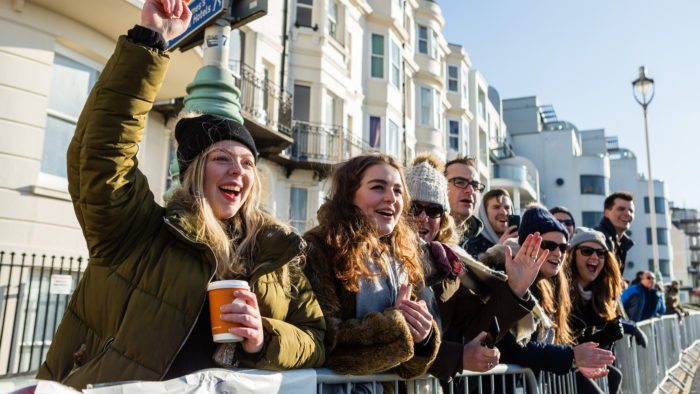 Spectators Brighton Half