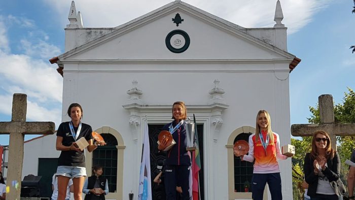 Women's podium Trail World Championships