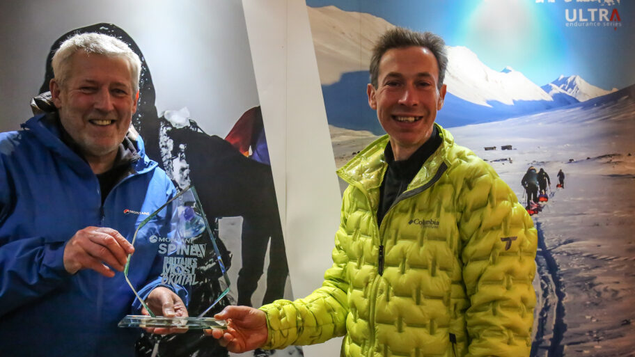 Eoin Keith Spine Race winner 2022 trophy Eoin Keith Spine Race winner 2022 trophy
