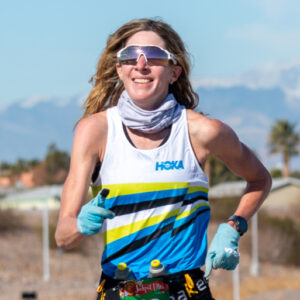 Camille Herron Jackpot 100 Championship finish [copyright Kevin Youngblood]