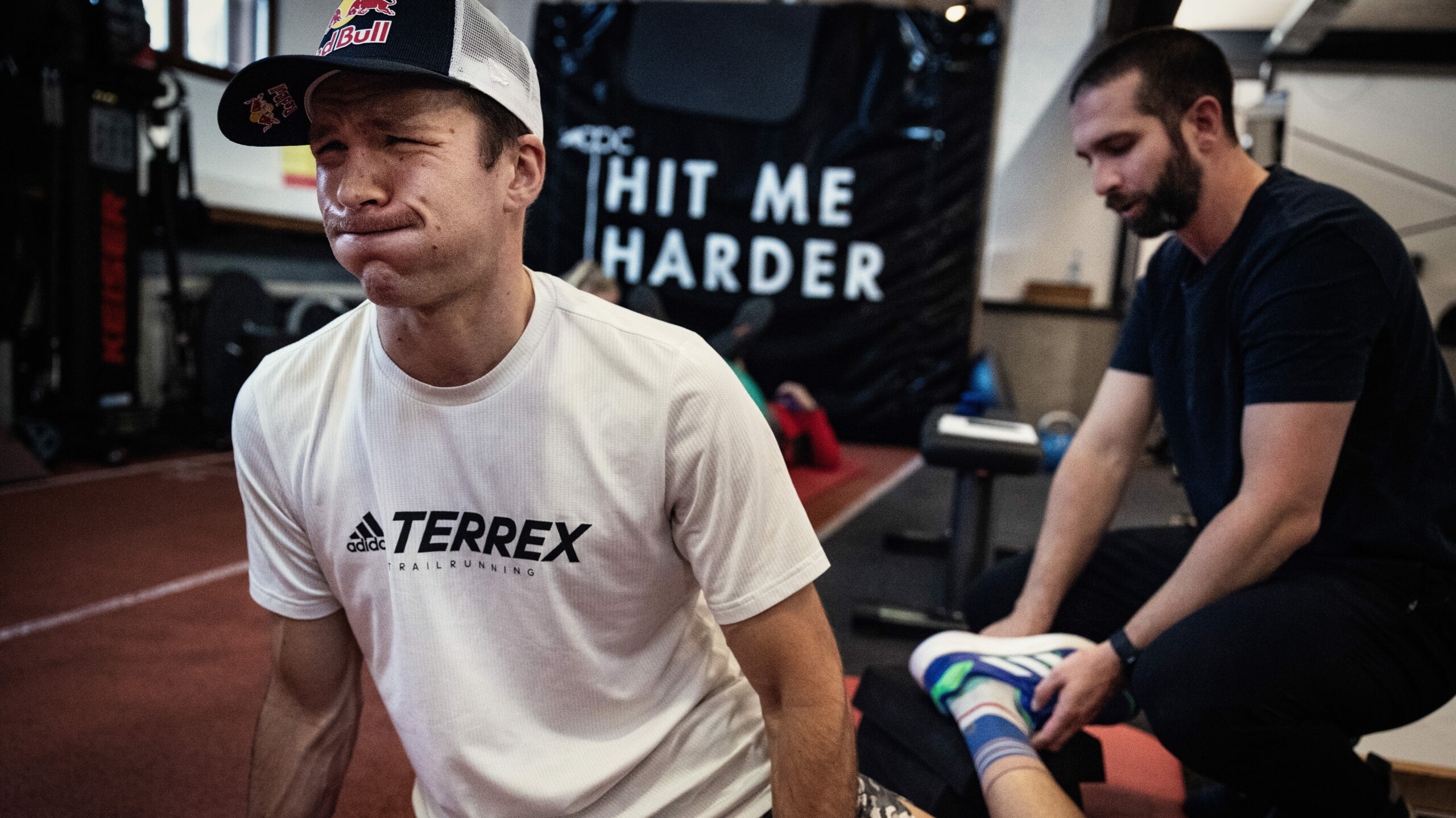 Tom Evans during his injury rehabilitation in Austria in 2021 (Photo credit: Philip Platze/Red Bull Content Pool)