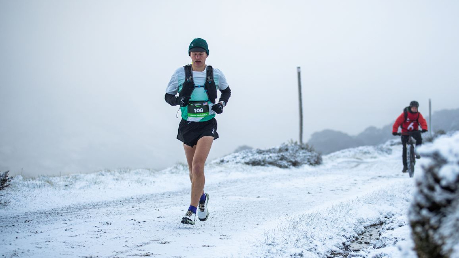 Adrian MacDonald on course in the Snowy Mountains - Photo Tim Bardsley-Smith