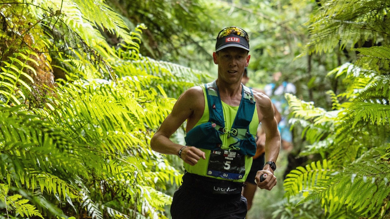 Daniel Jones TUM102 race at the 2023 Tarawera Ultramarathon by UTMB Photo Graeme Murray