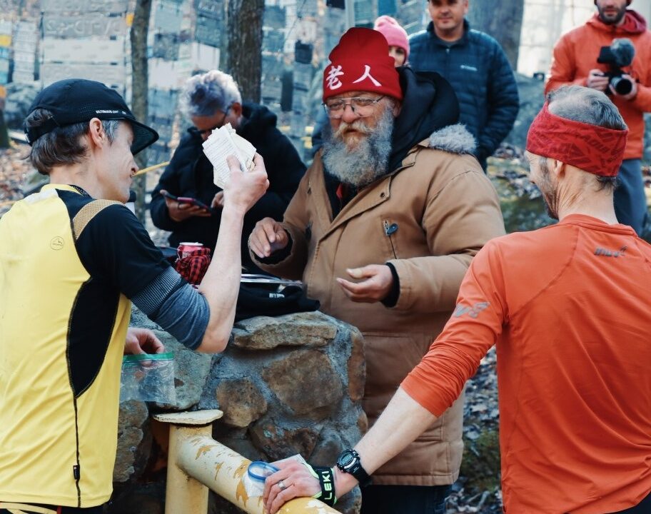 John Kelly Damian Hall Barkley Marathons 2023 loop three with Laz photo credit: Davidmillerphotography_ on Instagram