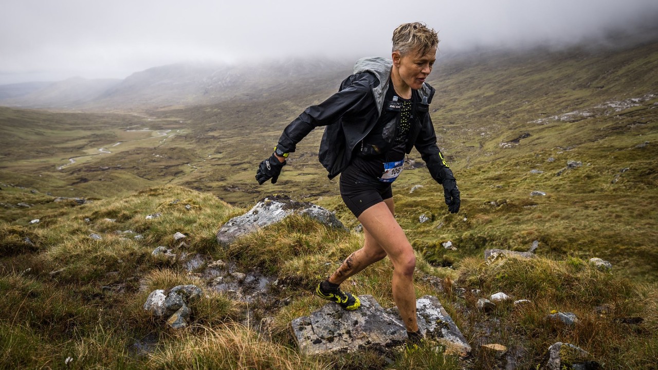 Jo Meek in action on day six of the 2023 Cape Wrath Ultra