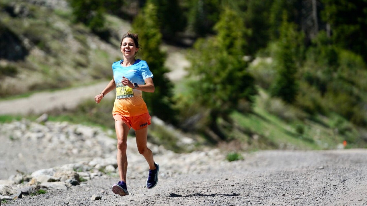 Annie McLaughlin at the 2023 Broken Arrow Skyrace