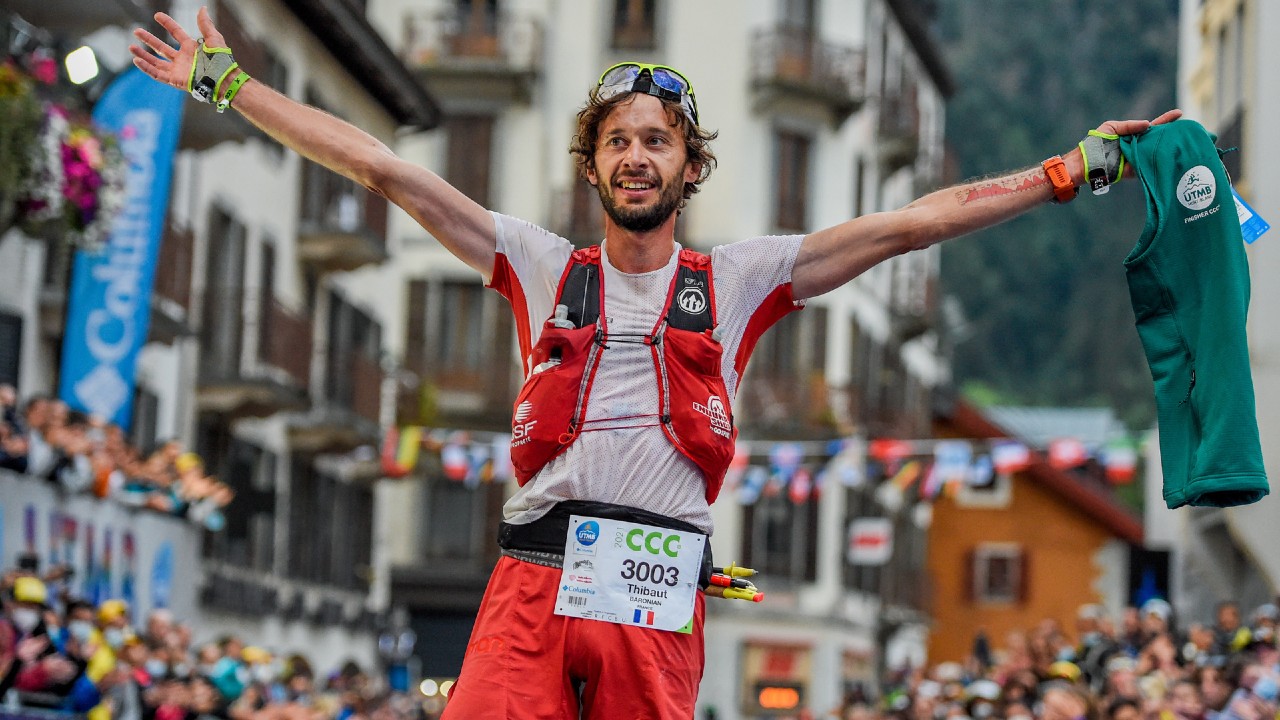 Thibaut Baronian after finishing third at the 2021 UTMB CCC