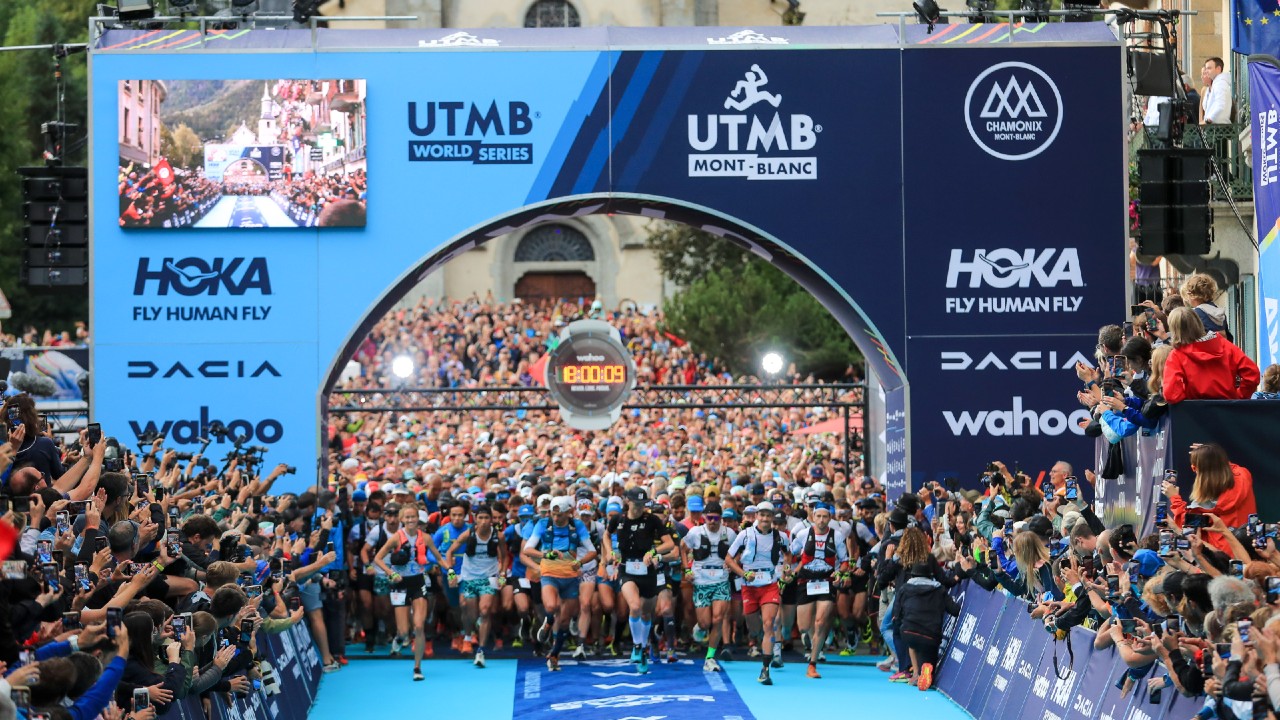 The start of the 2022 UTMB