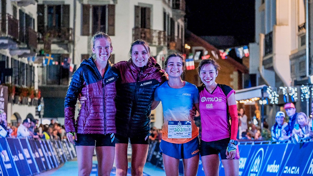 UTMB CCC 2023 top four women.