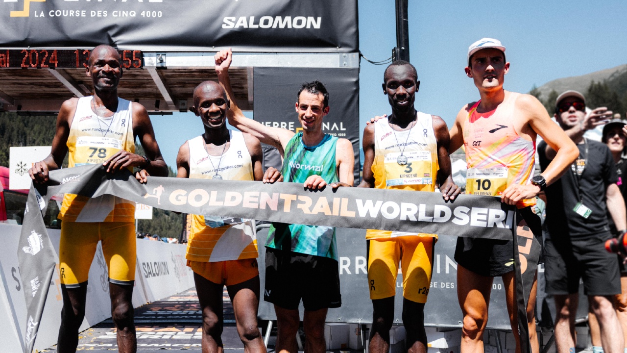 Kilian Jornet top five Sierre Zinal 2024 Photo copyright: Golden Trail World Series