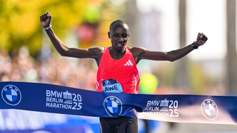 Sabastian Sawe wins the 2025 Berlin Marathon