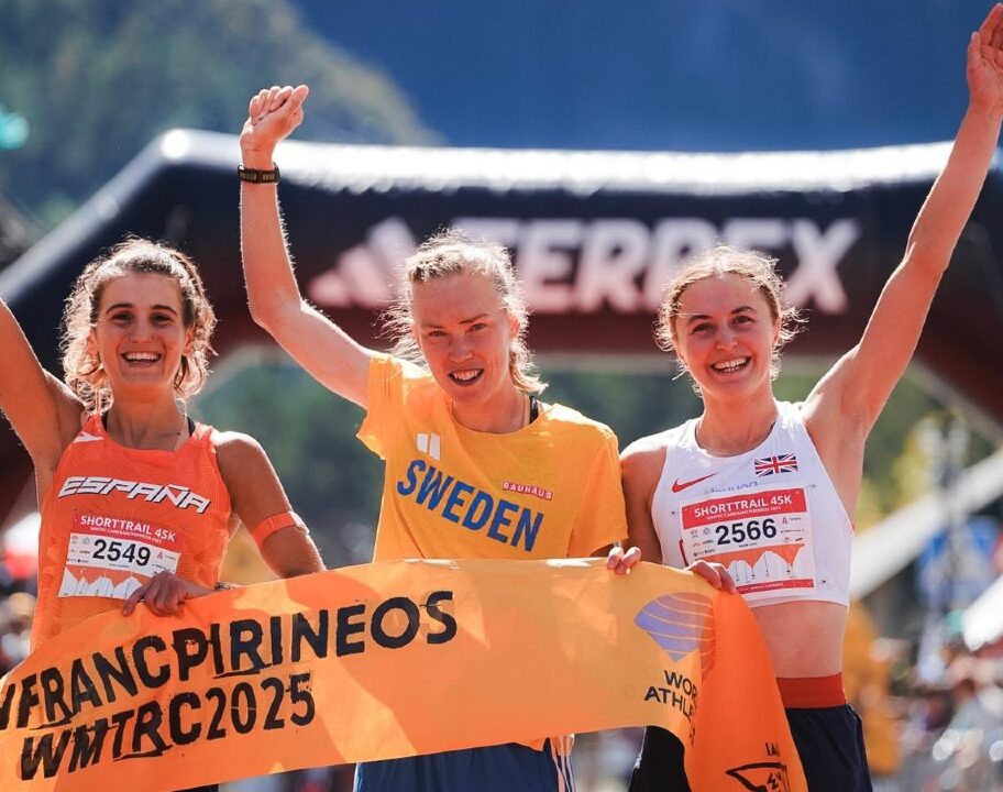 Trail World Championship 2025 women podium Alexandersson Alonso Lang