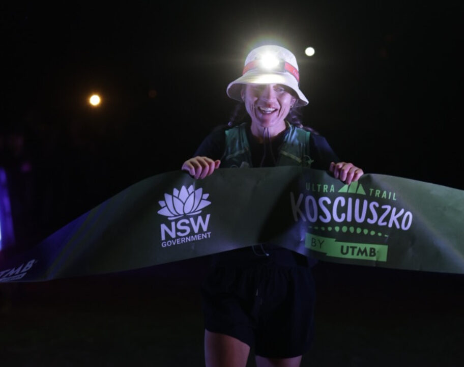 Stephanie Auston claiming the women's KosciMiler title 2025