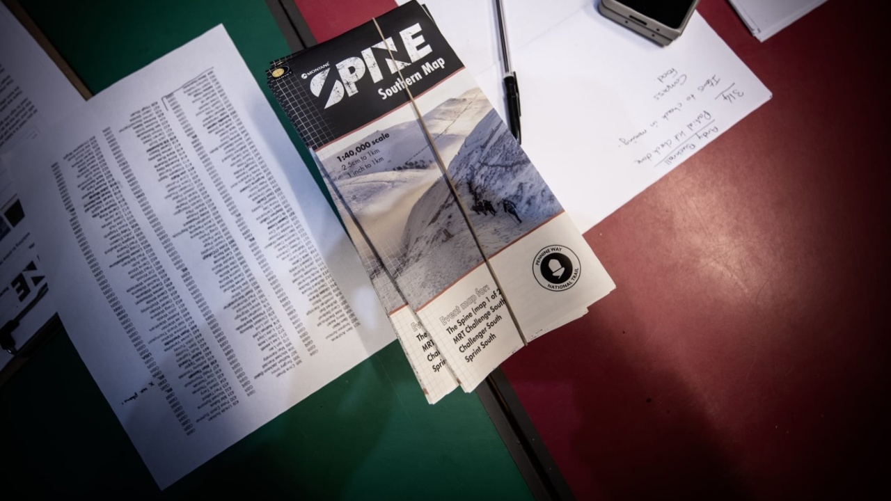 Winter Spine southern map generic shot