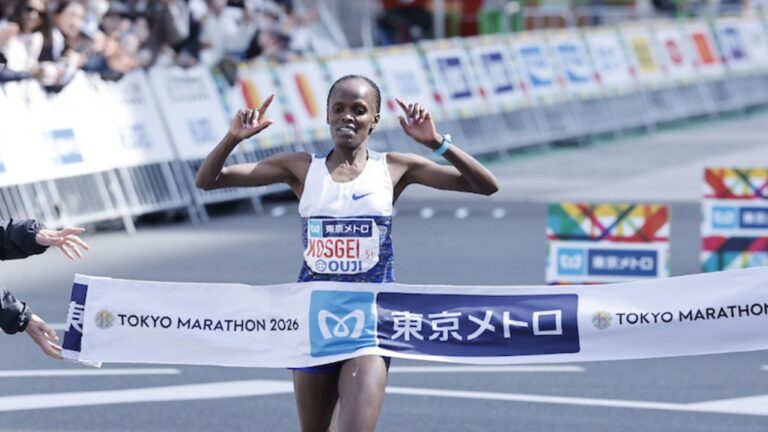 Kosgei Tokyo Marathon win 2026 a