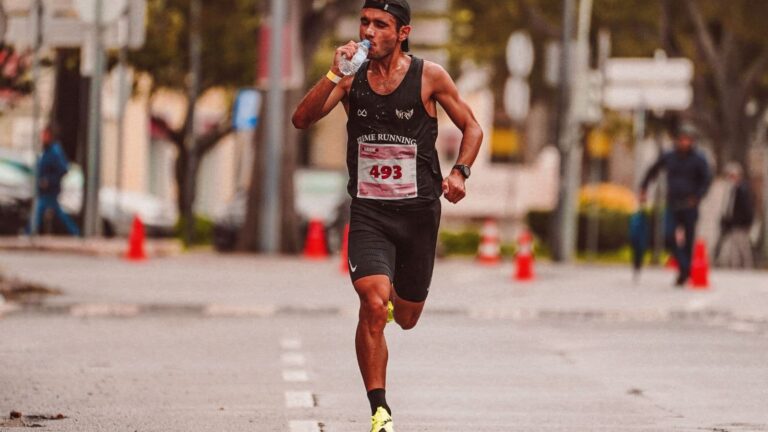 runner focusing on nutrition and calcium intake to support performance recovery and bone health