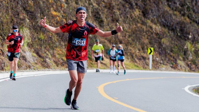 Triathlete following a structured running training plan that includes regular easy runs to improve endurance and race performance.