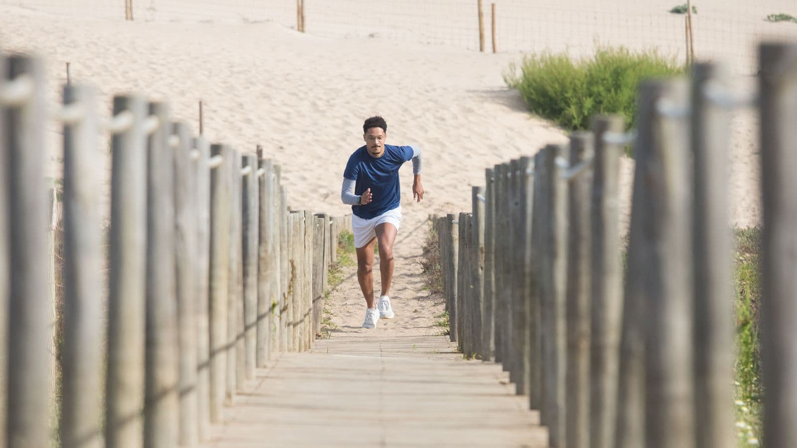 Beginner runner completing an easy outdoor run as part of a structured weekly running program.