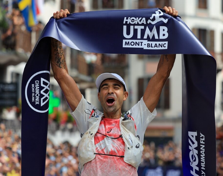 Ben Dihman wins UTMB 2026 finish line