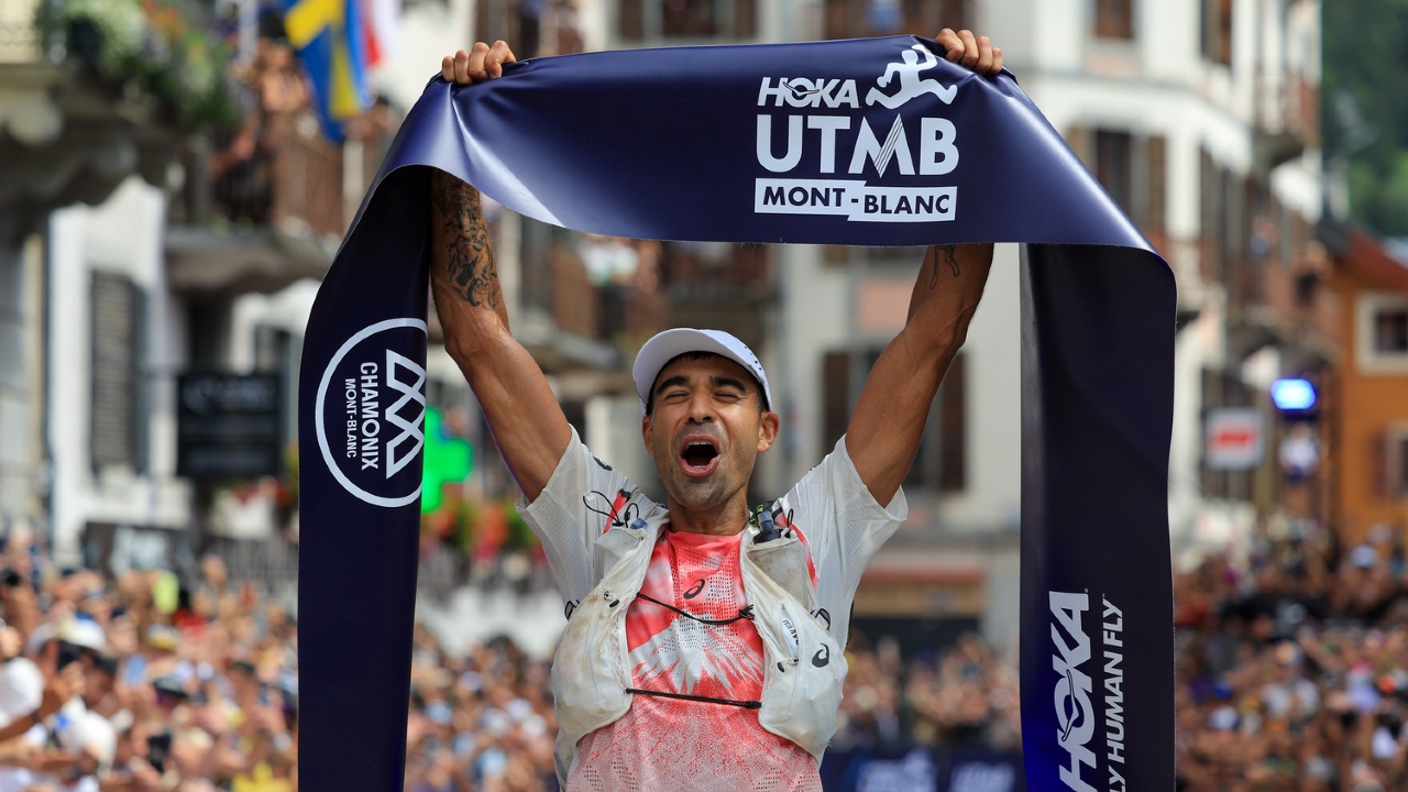 Ben Dihman wins UTMB 2026 finish line