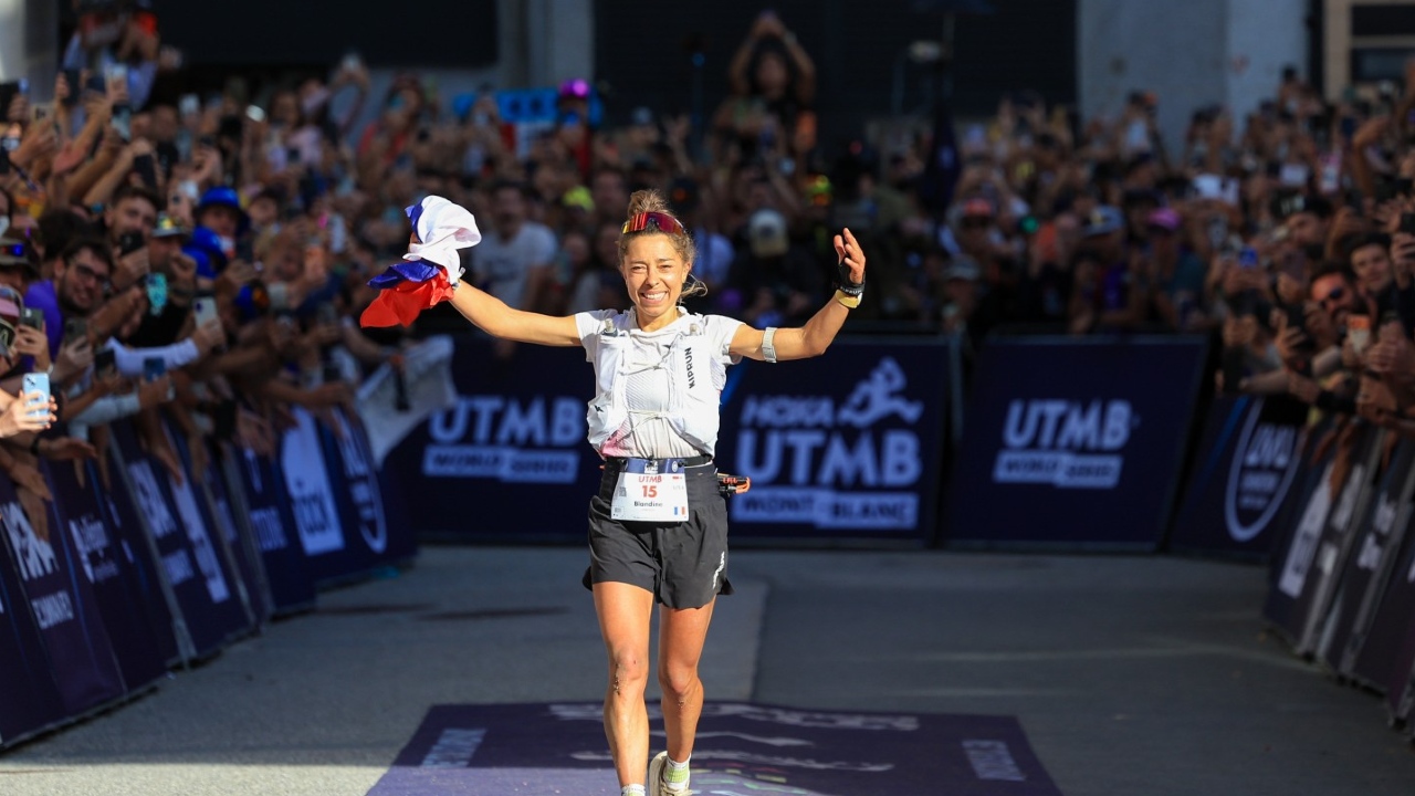 Blandine LHirondel wins UTMB 2026 applause