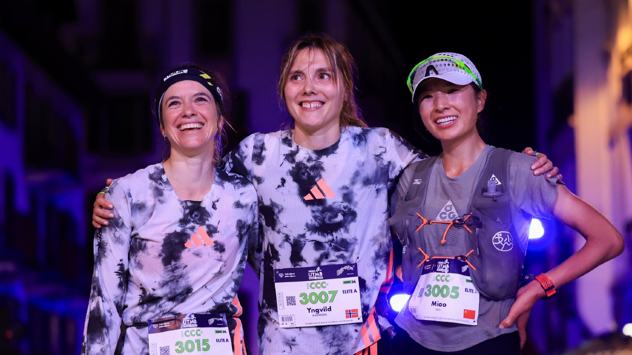 Kaspersen McCann Miao UTMB CCC women podium 2026