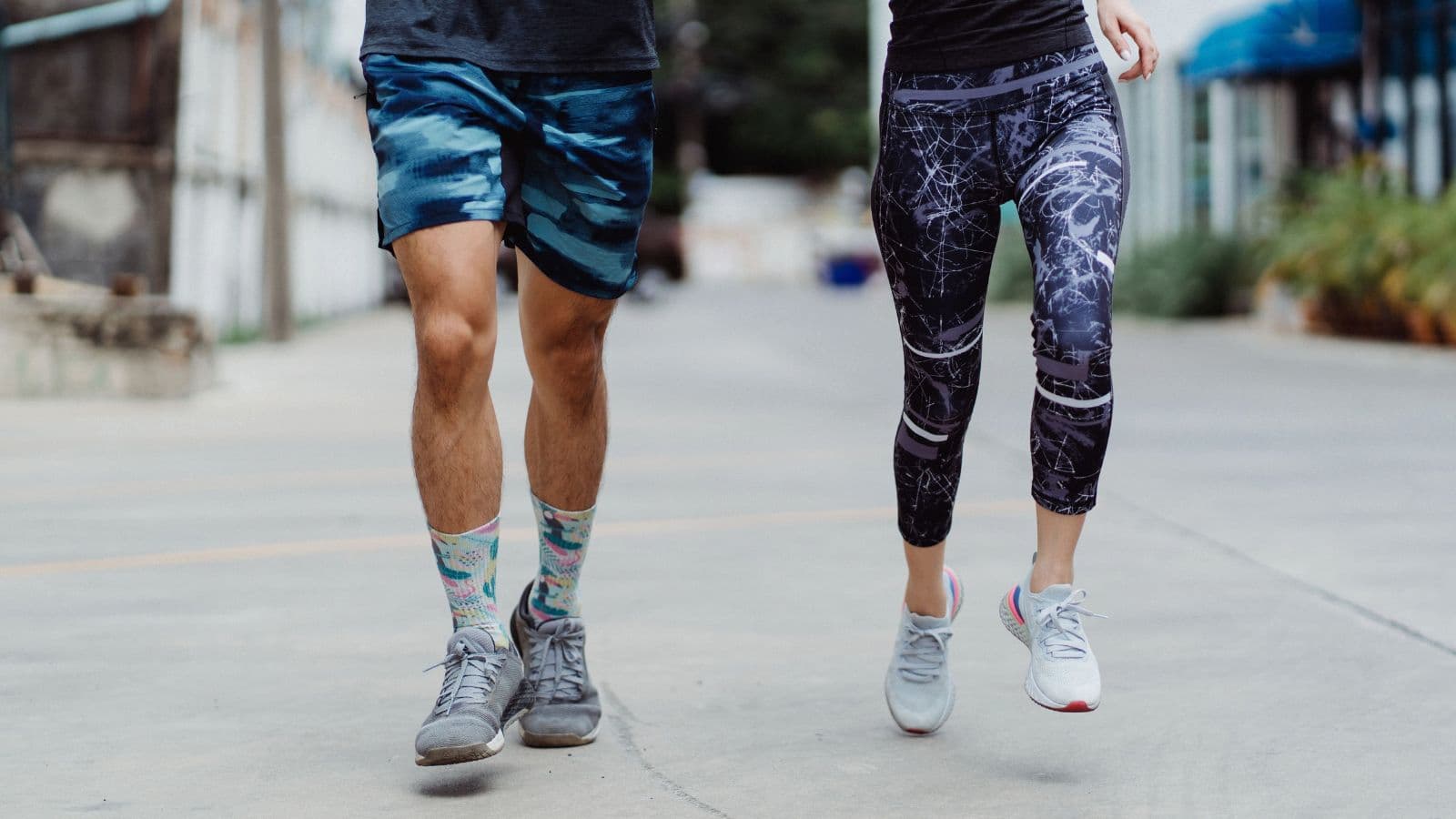 Runner experiencing skin irritation on the inner thighs after friction and sweating during a long-distance run.